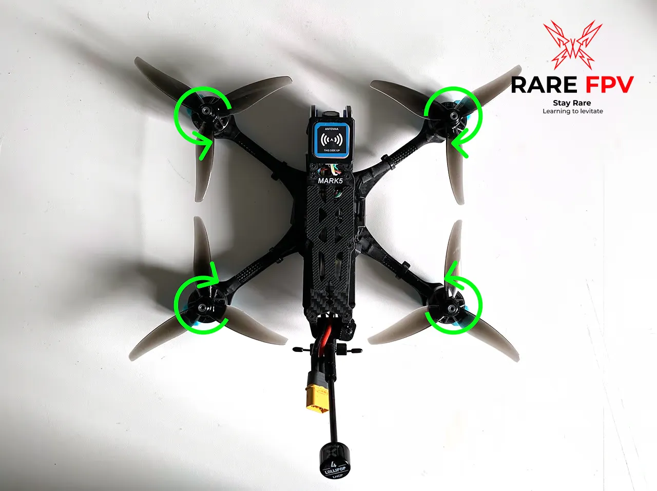 Props Out on an actual drone Mark 5