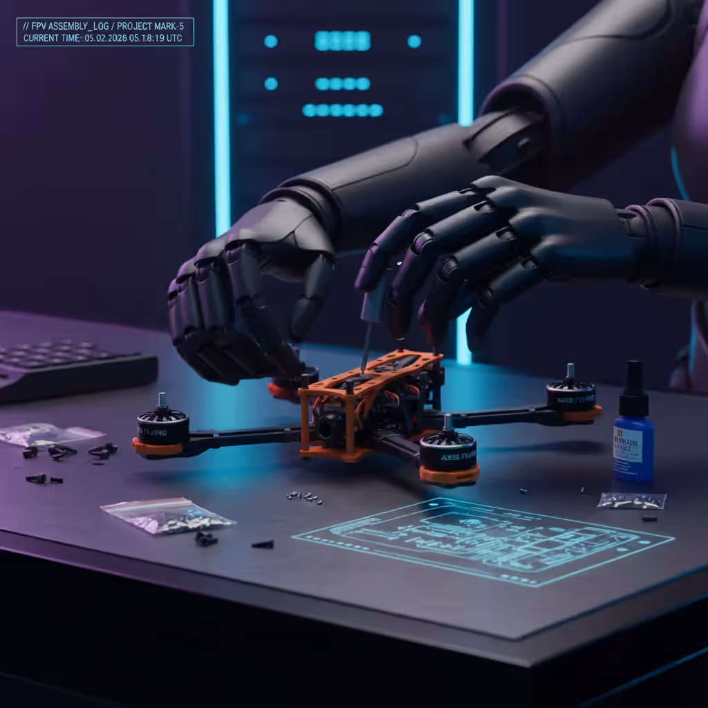 Рама MARK5 в разобранном виде на рабочем столе