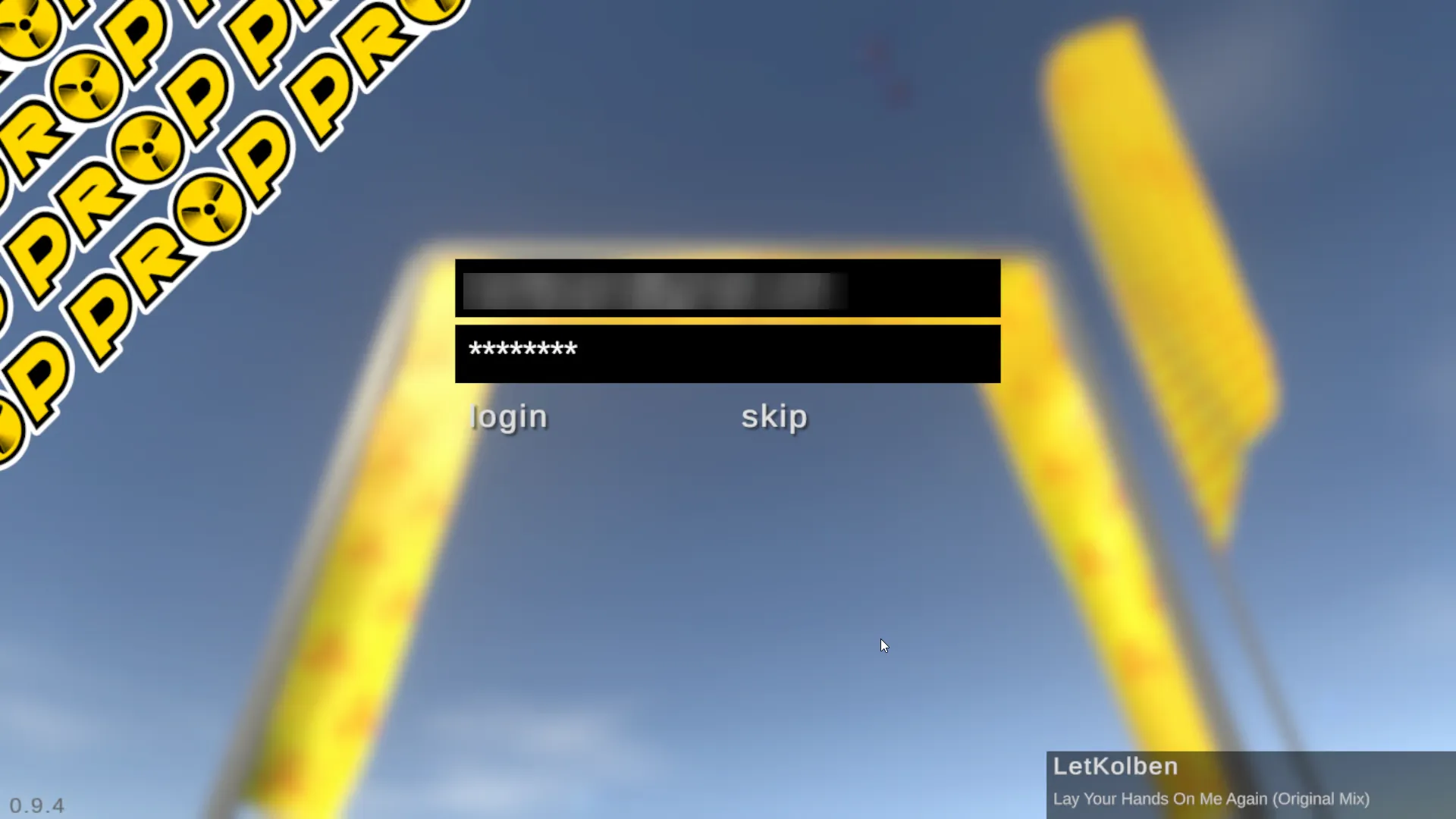 Скриншот окна симулятора — controls