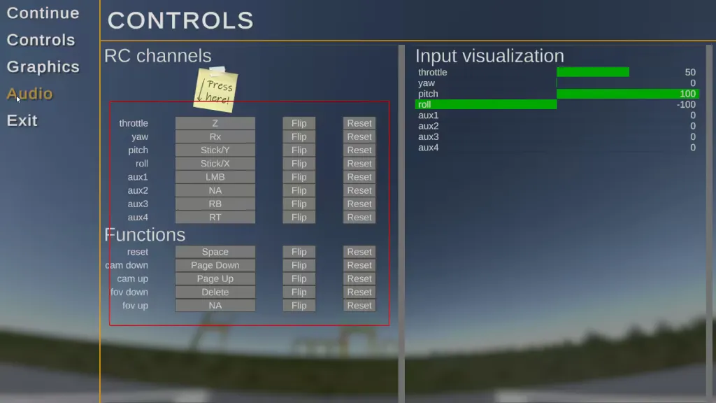 Скриншот приветственного окна симулятора